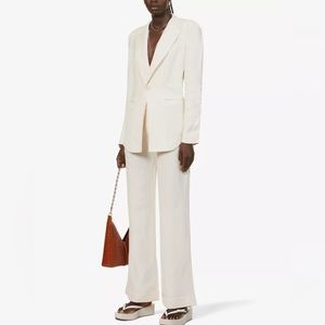 AYA MUSE Winston linen blend blazer pant suit NWT
